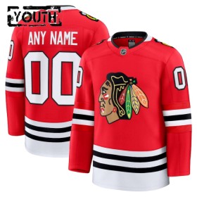 Chicago Blackhawks Fanatics Premium Custom 2024-25 Heim Rot Trikot - Kinder